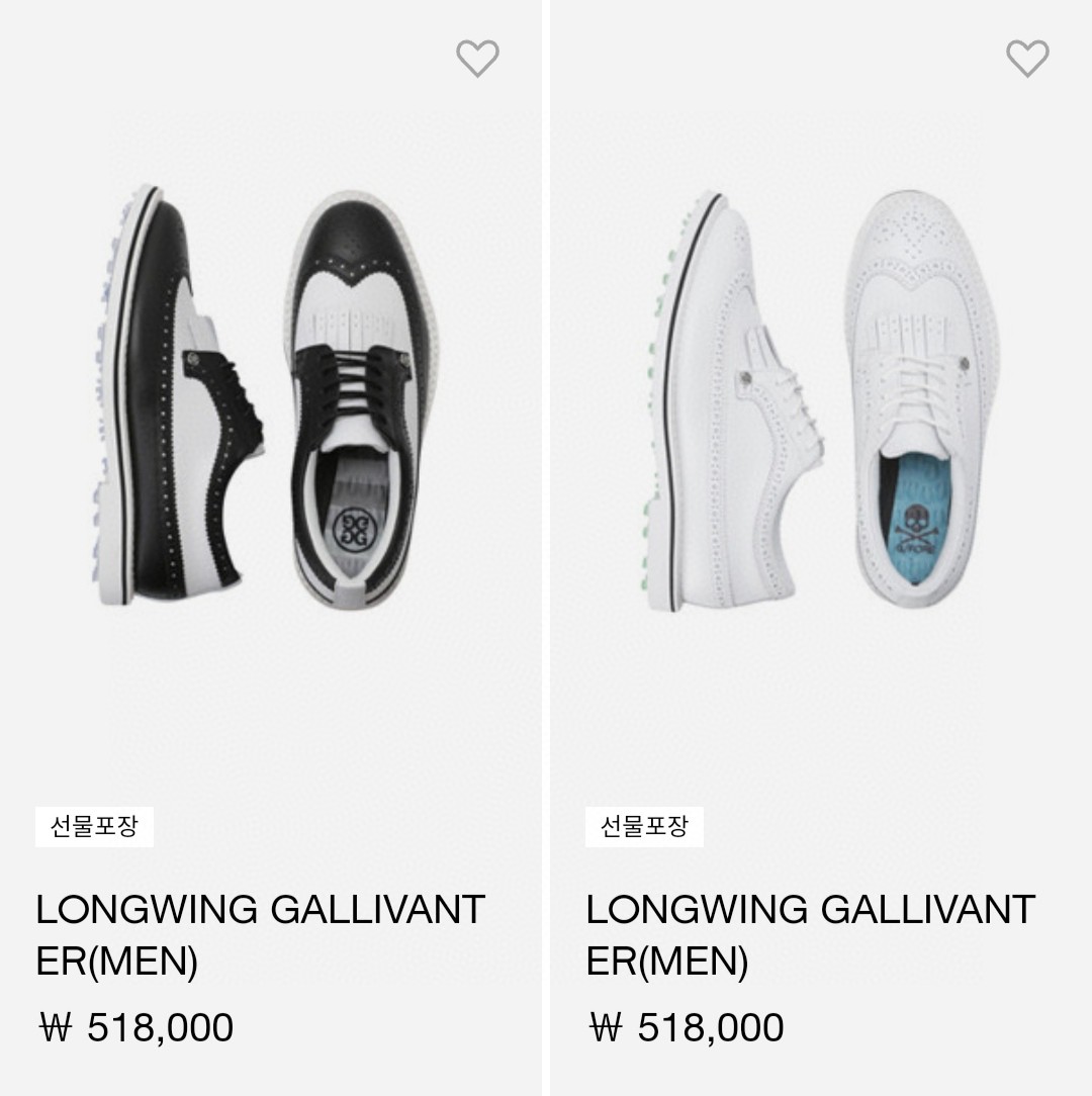 G/FORE men LONGWING GALLIVANTER 男高尔夫鞋 白 黑 40~43 - HM에이치엠